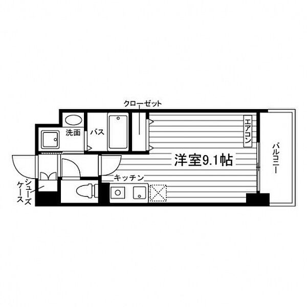 ミルディエス五十人町 ｜宮城県仙台市若林区五十人町(賃貸マンション1R・5階・23.60㎡)の写真 その2