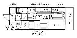 ユニエミール山形七日町 ワンルームの間取図画像