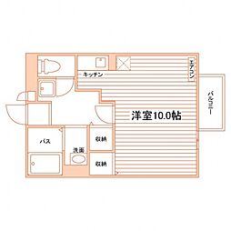 ノーザンライツ ワンルームの間取図画像