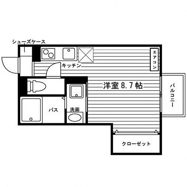 ハックベリー・ルミナス ｜埼玉県戸田市大字新曽(賃貸アパート1R・1階・22.80㎡)の写真 その2