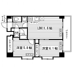 EXCELLENTWAKO 2LDKの間取図画像