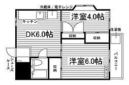 間取図画像 2DK