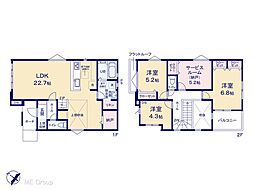 流山市東初石1丁目10期　新築戸建て　全1棟