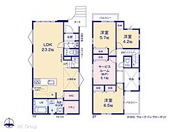 船橋市習志野2丁目　8期　新築一戸建て　全2棟