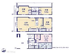 江戸川区鹿骨1丁目　8期　新築一戸建て　全3棟
