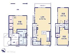 足立区中川5丁目 8期 新築一戸建て 全2棟