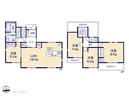 松戸市六実2丁目 第7 新築一戸建て 全1棟
