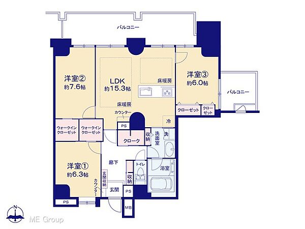 間取りを拡大表示