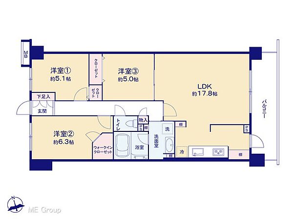 間取りを拡大表示