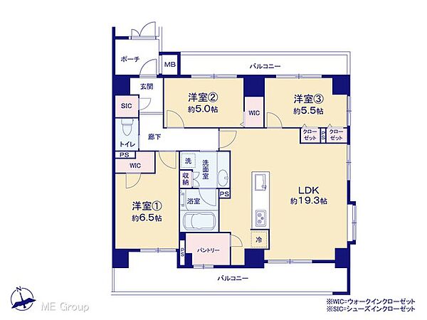 間取りを拡大表示