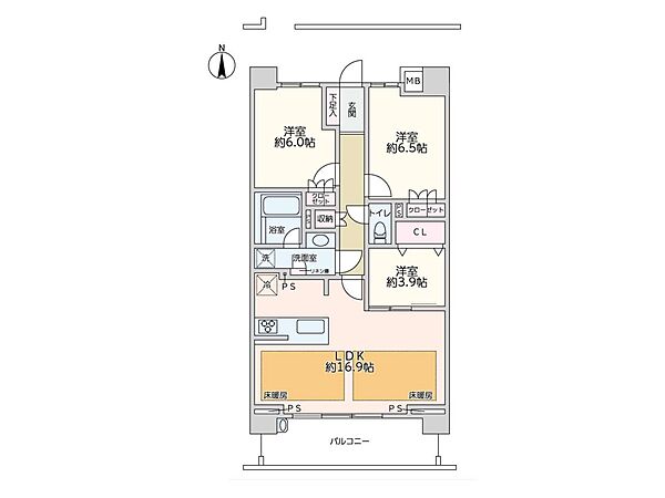 間取りを拡大表示