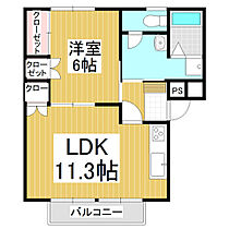 WING　B  ｜ 長野県上田市中之条（賃貸アパート1LDK・2階・43.47㎡） その2