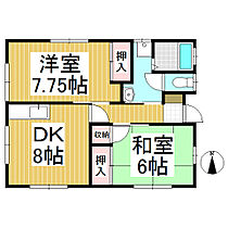 トゥーユータウン  ｜ 長野県上田市五加（賃貸一戸建2LDK・--・51.00㎡） その2