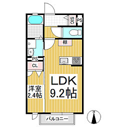 Earl Grey 1LDKの間取図画像