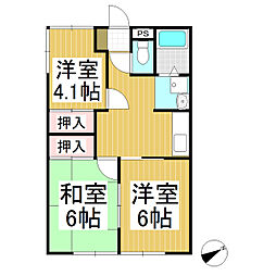 レノバ1 3Kの間取図画像