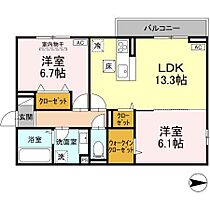 D-residence・K川北 101 ｜ 広島県福山市神辺町大字川北字小屋359番2（賃貸アパート2LDK・1階・61.51㎡） その2