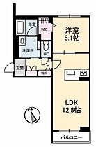 ポートカルチェ東川口 301 ｜ 広島県福山市東川口町2丁目2-9（賃貸マンション1LDK・3階・48.34㎡） その2