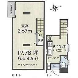 神楽坂21ステイジアの間取図画像
