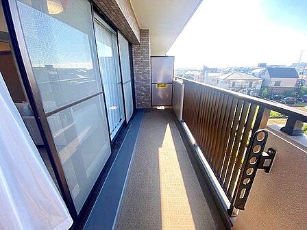 奥行きのあるバルコニー