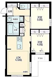 cielo 2LDKの間取図画像
