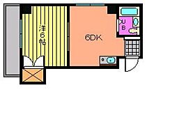ロイヤルハウスみつみ 3階1DKの間取り