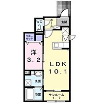 ロータス  ｜ 広島県広島市佐伯区利松3丁目（賃貸アパート1LDK・1階・36.29㎡） その2