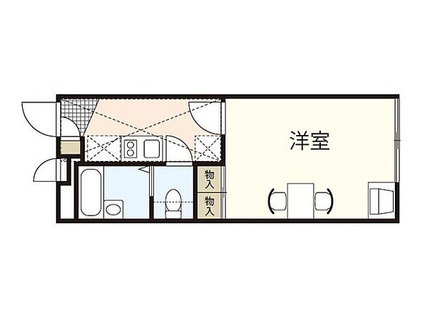 レオパレス戸坂中町 ｜広島県広島市東区戸坂中町(賃貸アパート1K・2階・19.87㎡)の写真 その2