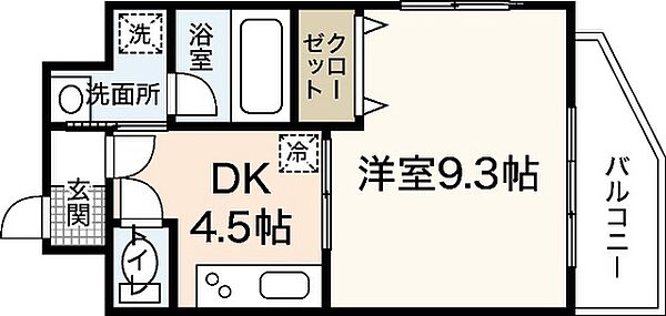 グランカーサ三篠 ｜広島県広島市西区三篠町2丁目(賃貸マンション1DK・3階・30.04㎡)の写真 その2