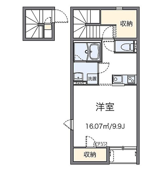 レオネクストグリーンパレス住岡 ｜広島県広島市安佐南区川内5丁目(賃貸アパート1K・2階・37.42㎡)の写真 その2