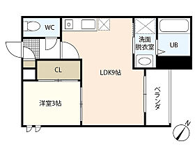 Regalest Lotus II  ｜ 広島県広島市西区草津東1丁目（賃貸アパート1LDK・2階・30.27㎡） その2