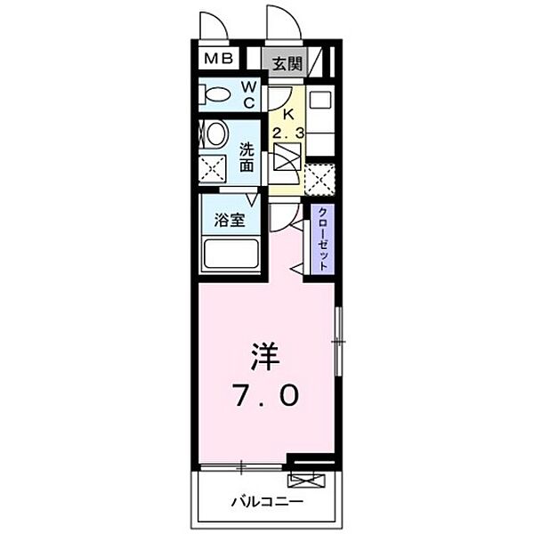 グラン　ドォール ｜広島県広島市佐伯区五日市駅前2丁目(賃貸アパート1K・1階・26.09㎡)の写真 その2