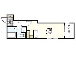 granpalace高取 ワンルームの間取図画像