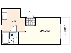 カーサ二葉の里  ｜ 広島県広島市東区二葉の里1丁目（賃貸マンション1R・1階・20.22㎡） その2