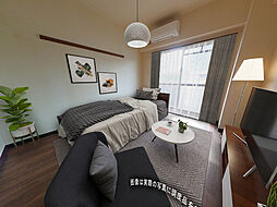 フルールナカガワIII 2階1Kのリビング/ダイニング