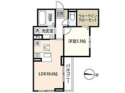 camphoraI 3階1LDKの間取り