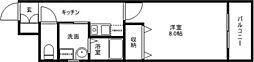 クリーンハイムII 1階1Kの間取り
