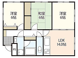 間取図画像 3LDK