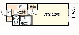 サン・トーマス大芝 1Kの間取図画像