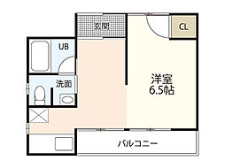 伊井ビル ワンルームの間取図画像