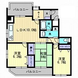 ベラヴィスタ 3LDKの間取図画像