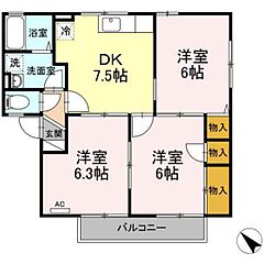 物件の間取り