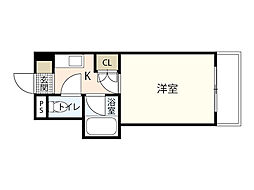 エステート23古江新町 1Kの間取図画像
