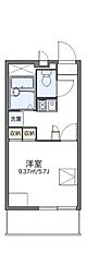 レオパレスラフィーナ 1Kの間取図画像
