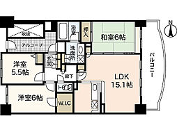 プルミエールA.シティー 3LDKの間取図画像
