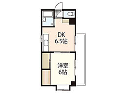 ハイタウン榎町 1DKの間取図画像