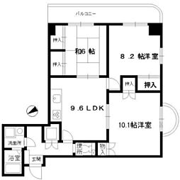ハイクリーン西広島 3LDKの間取図画像