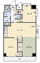 ラフィネ牛田本町 3LDKの間取図画像
