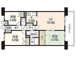 パークシティ草津南 3LDKの間取図画像