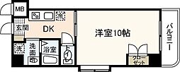 庚午サエキビル 1Kの間取図画像