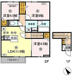 ラ・グランシューズ 3LDKの間取図画像
